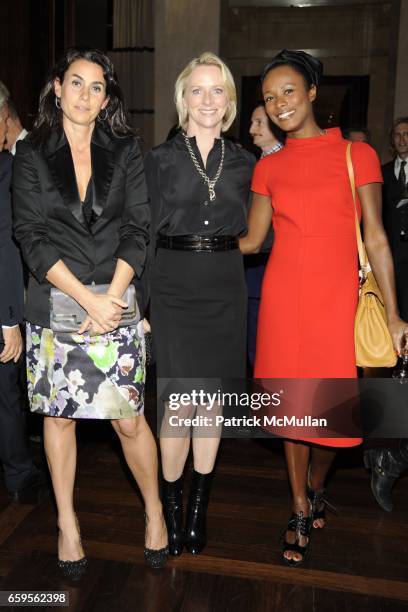 Charlotte Sarkozy, Linda Wells and Shala Monroque attend Gwyneth Paltrow and VBH's Bruce Hoeksema Host Cocktail Party for Valentino: The Last Emperor...