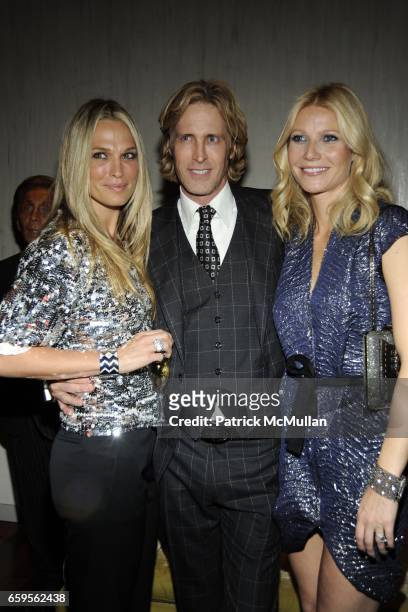 Molly Sims, Bruce Hoeksema and Gwyneth Paltrow attend Gwyneth Paltrow and VBH's Bruce Hoeksema Host Cocktail Party for Valentino: The Last Emperor at...