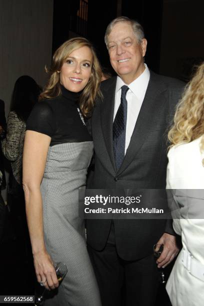 Julia Koch and David Koch attend Gwyneth Paltrow and VBH's Bruce Hoeksema Host Cocktail Party for Valentino: The Last Emperor at VBH on October 27,...