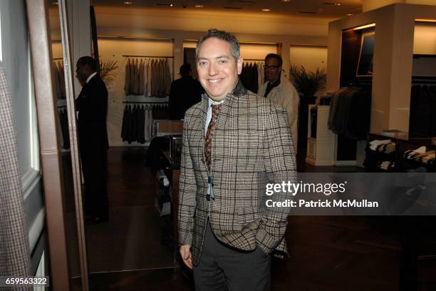 Charlie Scheips attends FACONNABLE & VANITY FAIR Shopping Night for the Christopher Reeve & Dana Reeve Foundation at Faconnable Store on October 27,...