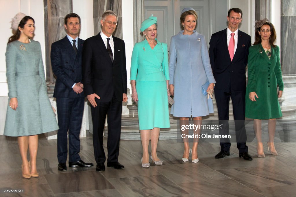 King Philippe And Queen Mathilde Visit Denmark - Day 1