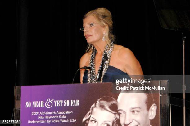 Princess Yasmin Aga Khan attends The 2009 ALZHEIMER's ASSOCIATION RITA HAYWORTH GALA Themed "SO NEAR YET SO FAR" at Waldorf Astoria on October 27,...