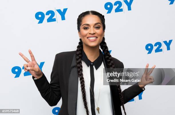 YouTuber Lilly Singh visits 92nd Street Y to discuss her book 'Lilly Singh: How To Be A Bawse' at Kaufmann Concert Hall on March 28, 2017 in New York...
