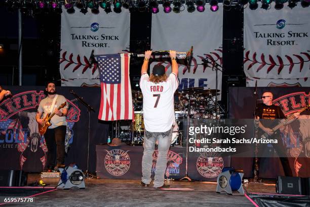 Colt Ford performs onstage at a concert presented by Arizona's country station KMLE and Freeway Chevrolet on Saturday, March 18, 2017 in Scottsdale,...