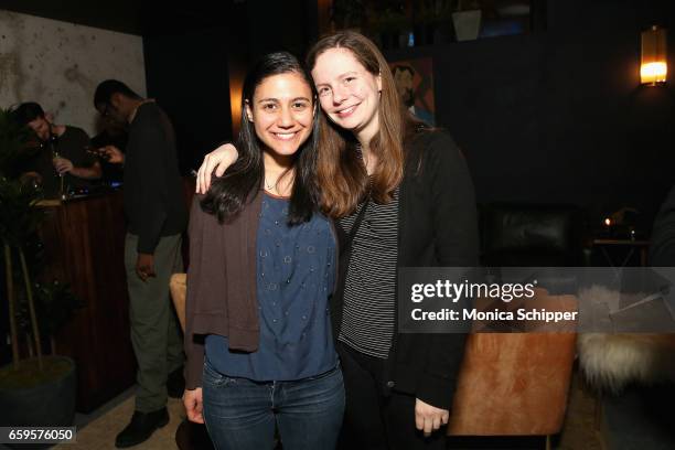 Talia Fiano and Emma Gilsanz attend the Sugar East Grand Opening on March 28, 2017 in New York City.