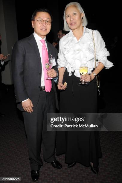 Dr. David Ho and Jean Young attend The Inaugural IRENE DIAMOND AWARD GALA at Jazz at Lincoln Center on October 15, 2016 in New York City.