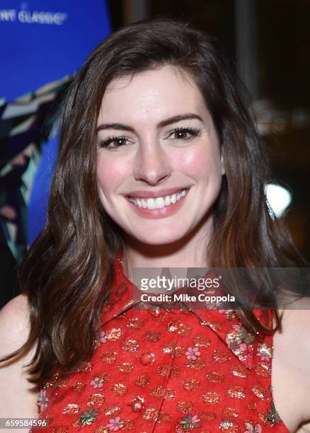 Anne Hathaway attends the "Colossal" after party on March 28, 2017 in New York City.