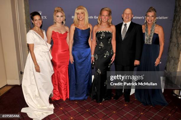 Alexandra Lebenthal, Andrea Catsimatidis, Margo Catsimatidis, Muffie Potter Aston, Lonnie Wollin, and Princess Yasmin Aga Khan attend the 2009...