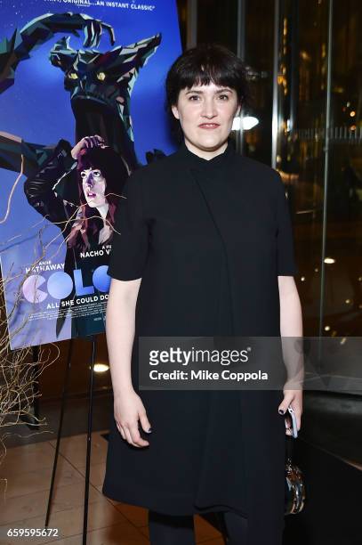 Nahikari Ipina attends the "Colossal" after party on March 28, 2017 in New York City.