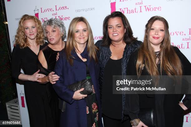 Katie Finneran, Tyne Daly, Samantha Bee, Rosie O'Donnell and Natasha Lyonne attend Opening Night of NORA and DELIA EPHRON'S: LOVE LOSS AND WHAT I...