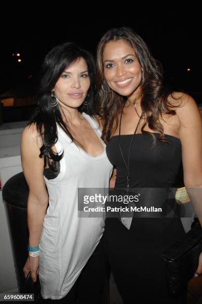 Lauren Vasquez and Tracey Edmonds attend MAXWELL LA LOUIS XIII VIP LOUNGE at The Hollywood Bowl on October 16, 2009 in Hollywood, California.
