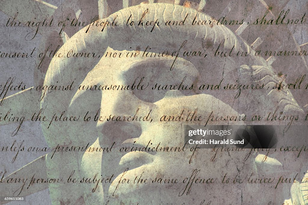 Statue of Liberty, Bill of Rights, 2nd Amendment.