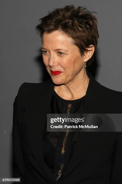 Annette Bening attends Chance & Chemistry: A Centennial Celebration Of Frank Loesser Benefit Concert at Minskoff Theatre on October 26, 2009 in New...