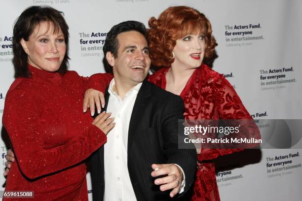 Michele Lee, Mario Cantone and Charles Busch attend Chance & Chemistry: A Centennial Celebration Of Frank Loesser Benefit Concert at Minskoff Theatre...