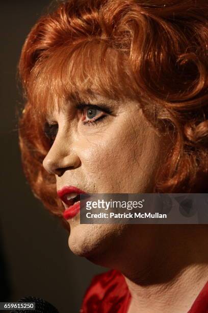 Charles Busch attends Chance & Chemistry: A Centennial Celebration Of Frank Loesser Benefit Concert at Minskoff Theatre on October 26, 2009 in New...