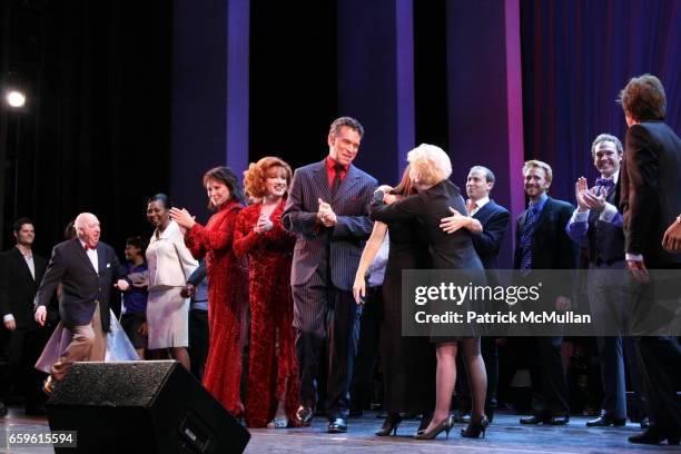 Cast attends Chance & Chemistry: A Centennial Celebration Of Frank Loesser Benefit Concert at Minskoff Theatre on October 26, 2009 in New York City.