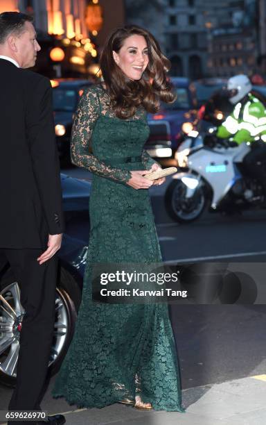 Catherine, Duchess of Cambridge attends the Portrait Gala 2017 at the National Portrait Gallery on March 28, 2017 in London, England.