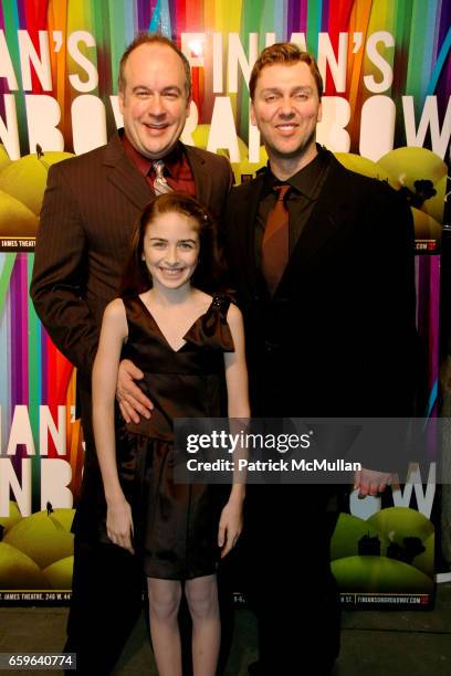 Kevin Ligon, guest and Warren Carlyle attend FINIAN'S RAINBOW Broadway OPENING After Party at Bryant Park Grill on October 29, 2009 in New York.