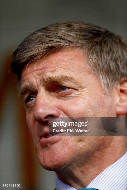 New Zealand Prime Minister Bill English fronts a press conference on March 29, 2017 in Auckland, New Zealand. The Prime Minister says an inquiry into...