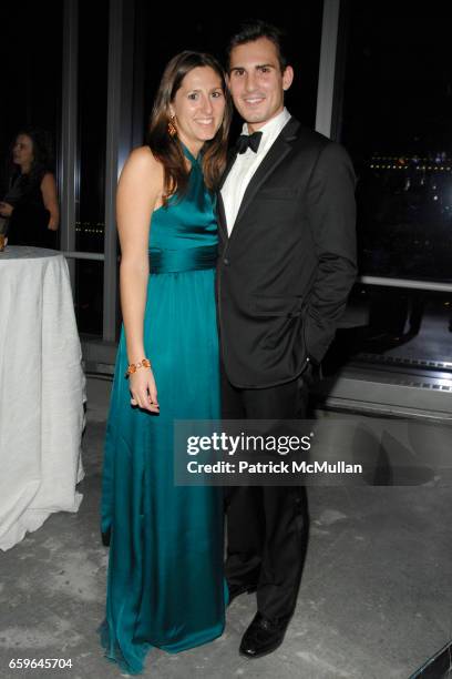 Nicole Emmons and Blaise Kavanagh attend LEGENDS 2009: A Pratt Institute Scholarship Benefit at 7 World Trade on October 29, 2009 in New York City.
