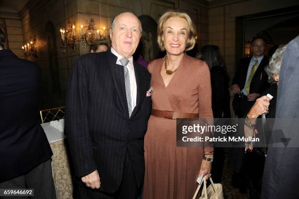 Mario Buatta and Elaine Langone attend The 2009 ASPCA Humane Awards Luncheon at The Pierre on October 29, 2009 in New York City.
