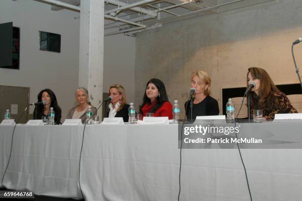 Amanda Ross, Cindy Joseph, Rachel Hovnanian, Sharmeen Gangat, Dr. Olivia Flatto and Donna Fish attend POWER AND BURDEN OF BEAUTY By RACHEL HOVNANIAN...