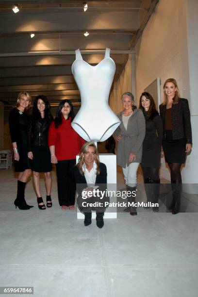 Dr. Olivia Flatto, Amanda Ross, Sharmeen Gangat, Rachel Hovnanian, Cindy Joseph, Donna Fish and Laurie Dhue attend POWER AND BURDEN OF BEAUTY By...