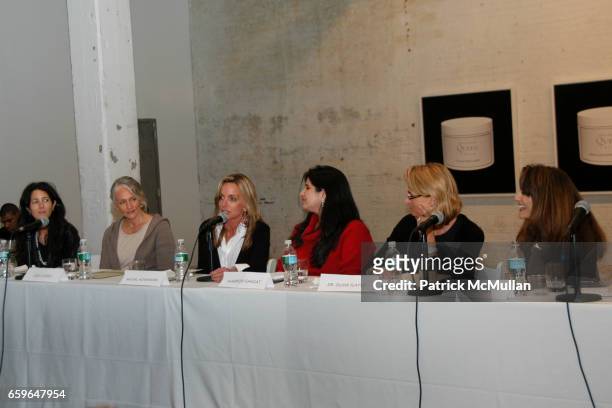 Amanda Ross, Cindy Joseph, Rachel Hovnanian, Sharmeen Gangat, Dr. Olivia Flatto and Donna Fish attend POWER AND BURDEN OF BEAUTY By RACHEL HOVNANIAN...