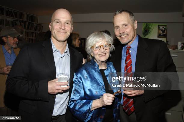 Jay Corcoran, Patricia Bosworth, Michael Roberts attend Patricia Bosworth and Joel Conarroe host party for BRAD GOOCH'S new book "FLANNERY: A LIFE OF...