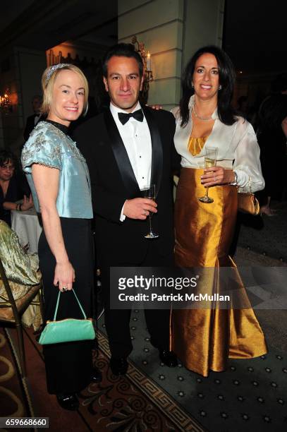 Robin Cofer, Roys Poyiadjis and Donna Poyiadjis attend WOMEN'S PROJECT Gala at Pierre Hotel on March 2, 2009 in New York.