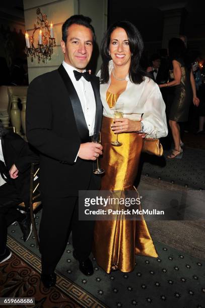 Roys Poyiadjis and Donna Poyiadjis attend WOMEN'S PROJECT Gala at Pierre Hotel on March 2, 2009 in New York.