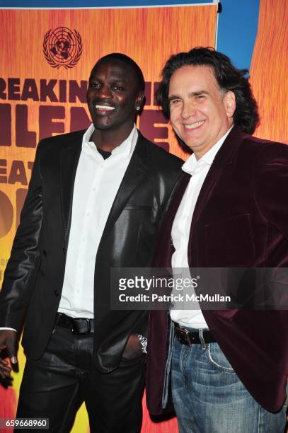 Akon and Peter Buffet attend Culture Project presents "Breaking The Silence, Beating The Drum" at United Nations General Assembly Hall N.Y.C. On...