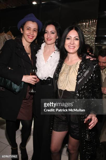 Selima Salaun, Cucu Diamantes and Catherine Malandrino attend Catherine Malandrino Hosts Soiree to Celebrate the New Season of “Make Me a Supermodel”...