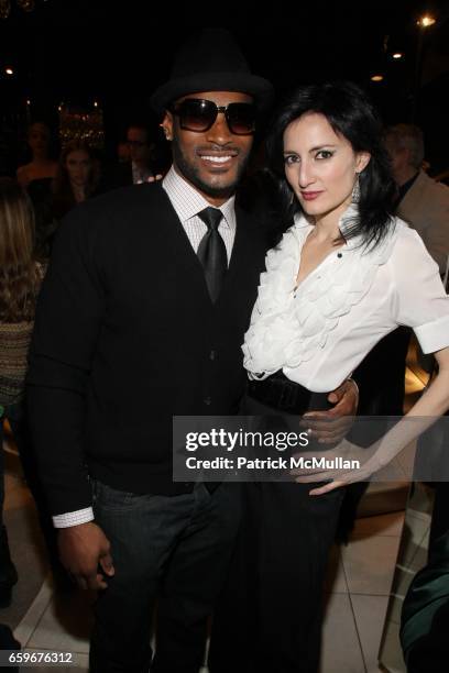 Tyson Beckford and Cucu Diamantes attend Soiree to Celebrate the New Season of “Make Me a Supermodel” at Catherine Malandrino Boutique on March 24,...