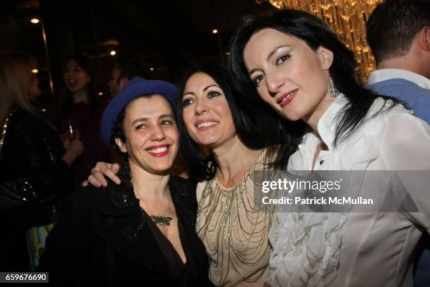 Selima Salaun, Catherine Malandrino and Cucu Diamantes attend Soiree to Celebrate the New Season of “Make Me a Supermodel” at Catherine Malandrino...