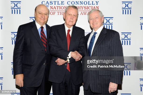 John K. Castle, Dr. Thomas E. Starzl and Dr. John J. Connolly attend CASTLE CONNOLLY Medical Ltd. Presents NATIONAL PHYSICIAN OF THE YEAR AWARDS at...