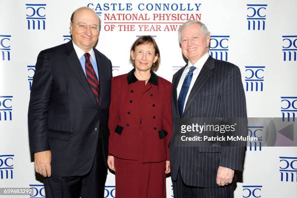 John K. Castle, Dr. Diane E. Meier and Dr. John J. Connolly attend CASTLE CONNOLLY Medical Ltd. Presents NATIONAL PHYSICIAN OF THE YEAR AWARDS at 145...