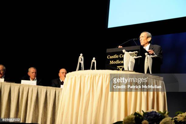 Dr. Emil J. Freireich, Dr. Thomas E. Starzl, John K. Castle and Dr. Arthur Hull Hayes attend CASTLE CONNOLLY Medical Ltd. Presents NATIONAL PHYSICIAN...
