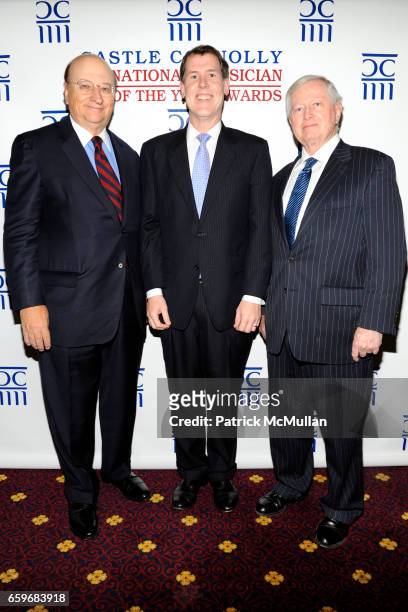 John K. Castle, Dr. Judd W. Moul and Dr. John J. Connolly attend CASTLE CONNOLLY Medical Ltd. Presents NATIONAL PHYSICIAN OF THE YEAR AWARDS at 145 W...