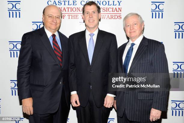 John K. Castle, Dr. Judd W. Moul and Dr. John J. Connolly attend CASTLE CONNOLLY Medical Ltd. Presents NATIONAL PHYSICIAN OF THE YEAR AWARDS at 145 W...