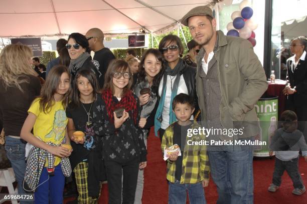 Maya Chambers, Kaila Chambers, Eva Chambers, Isabella Chambers, Keisha Chambers, Jackson Chambers and Justin Chambers attend BRING YOUR HEART TO OUR...