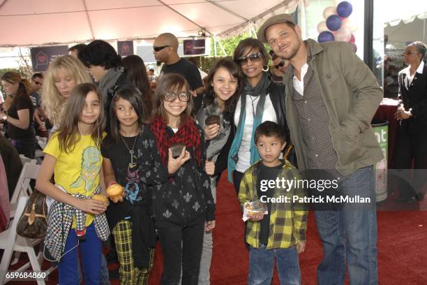 Maya Chambers, Kaila Chambers, Eva Chambers, Isabella Chambers, Keisha Chambers, Jackson Chambers and Justin Chambers attend BRING YOUR HEART TO OUR...