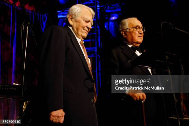 Andy Rooney and Martin Segal attend LINCOLN CENTER INSTITUTE Annual Benefit Gala at Cipriani 42nd Street on March 11, 2009 in New York City.