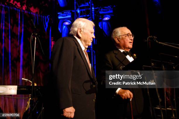 Andy Rooney and Martin Segal attend LINCOLN CENTER INSTITUTE Annual Benefit Gala at Cipriani 42nd Street on March 11, 2009 in New York City.