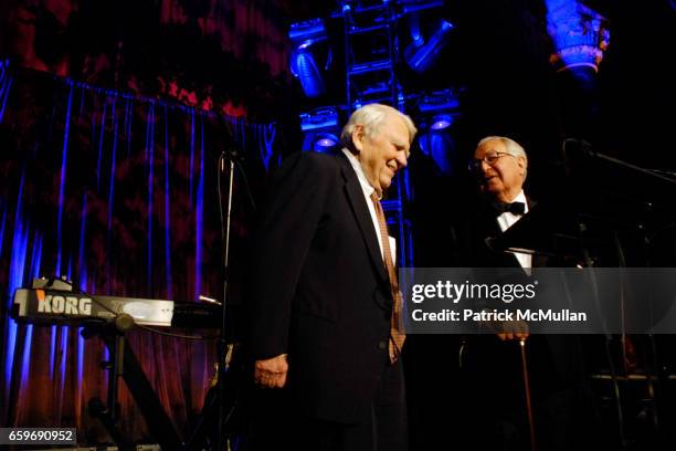 Andy Rooney and Martin Segal attend LINCOLN CENTER INSTITUTE Annual Benefit Gala at Cipriani 42nd Street on March 11, 2009 in New York City.