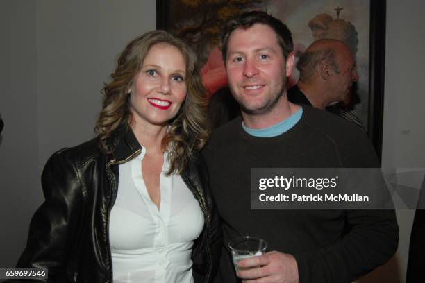 Tammy Lockard and Todd Rogers attend TODD SCHORR ART OPENING AT MERRY KARNOWSKY GALLERY HOSTED BY DAVID ARQUETTE at MERRY KARNOWSKY GALLERY on March...