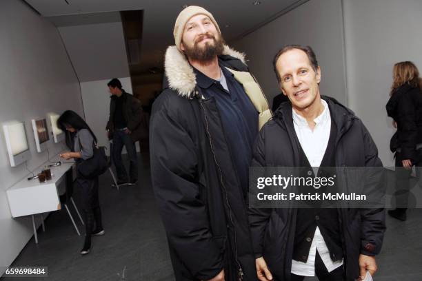 Matt Satz and Michael Halsband attend MoMA's ARMORY SHOW Opening Night Benefit Party at MoMA on March 4, 2009 in New York.