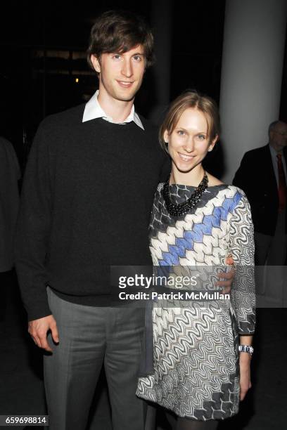Justin Rockefeller and Indre Rockefeller attend MoMA's ARMORY SHOW Opening Night Benefit Party at MoMA on March 4, 2009 in New York.