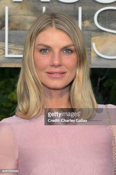 Angela Lindvall attends the H&M Conscious Exclusive Dinner at Smogshoppe on March 28, 2017 in Los Angeles, California.