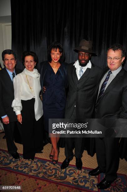 Dr. Mitchell Rosenthal, Rosemarie Bravo, Lisa Ellis, Wyclef Jean and Howard P. Meitiner attend PHOENIX HOUSE - Phoenix Rising Award Dinner at The...